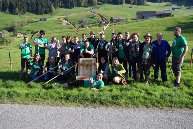 Internationales Handmähen in Vorarlberg