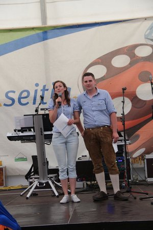 Landesentscheid Sensenmähen- Siegerehrung