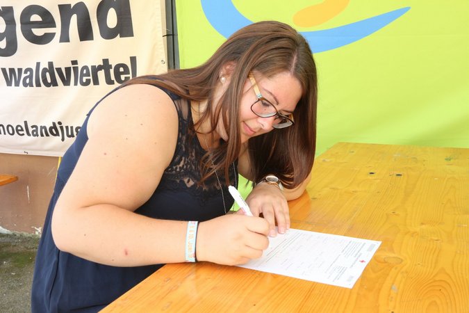 Blutspendeaktion am Edelhof