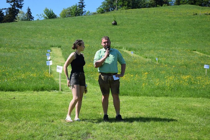 Bezirksentscheid Sensenmähen im Landjugend Bezirk Gaming